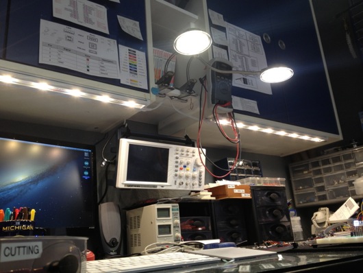 Electronic Workbench LED Lighting Upgrade