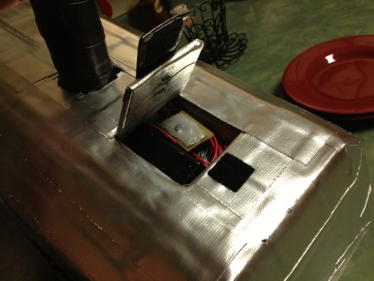 HAMMER Compartment Packed with Circuit Board and Batteries HAMMER Compartment Packed with Circuit Board and Batteries