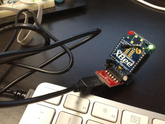 Adafruit XBee Adapter + Sparkfun FTDI Basic + USB cable Adafruit XBee Adapter + Sparkfun FTDI Basic + USB cable