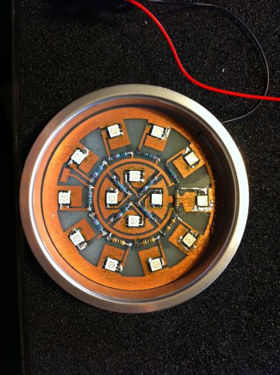 Completed PCB with components Completed PCB with components