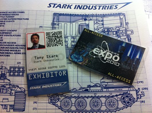 Fake official Stark Expo 2010 badges laminated Fake official Stark Expo 2010 badges laminated