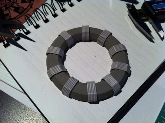 IDE ribbon cable as copper windings IDE ribbon cable as copper windings